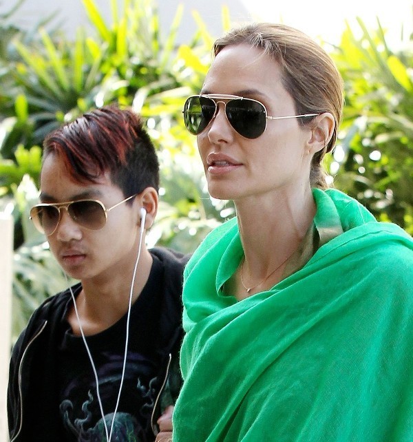Angelina Jolie a jej syn Maddox